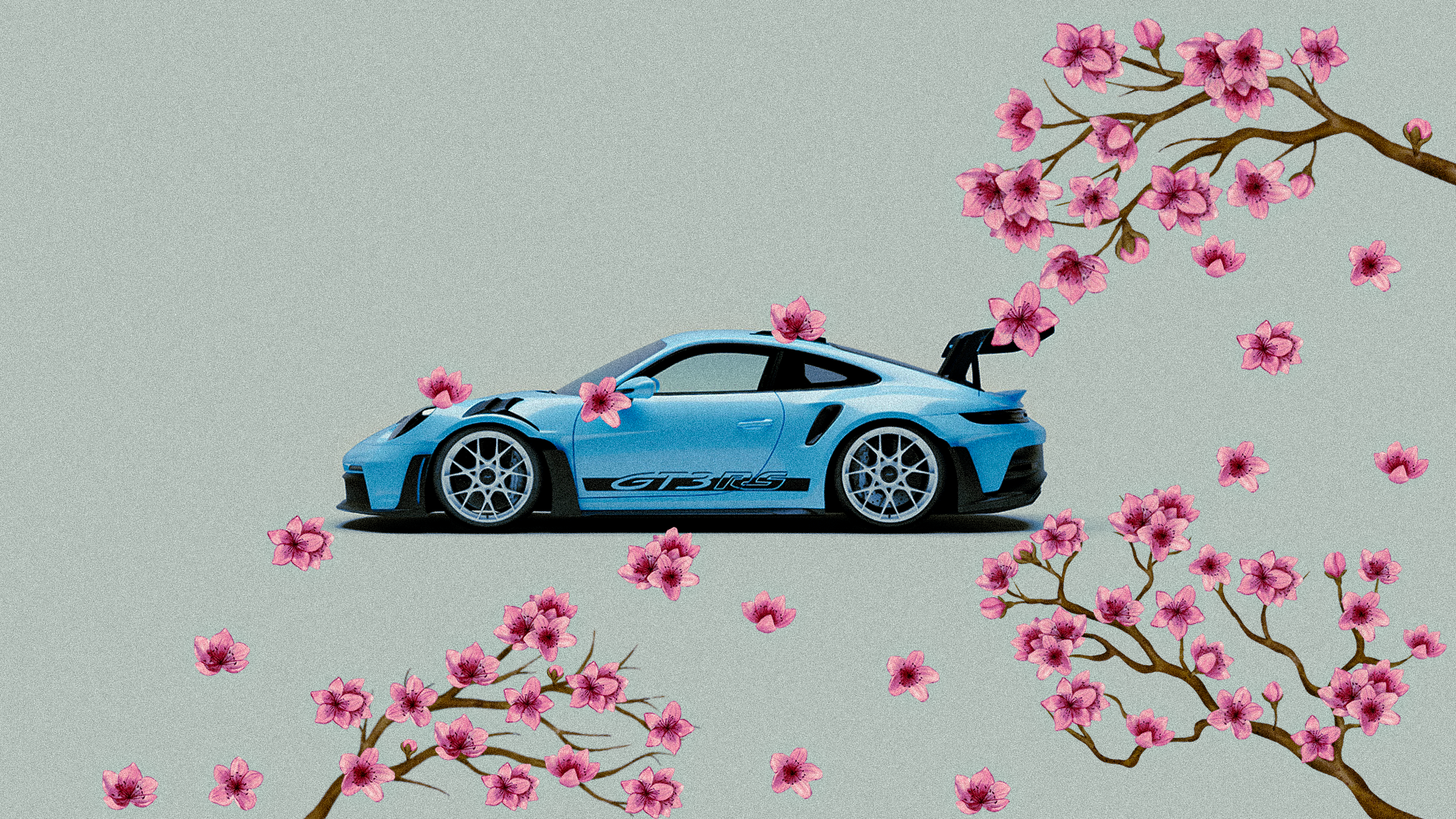 Porsche GT3 RS wallpaper design