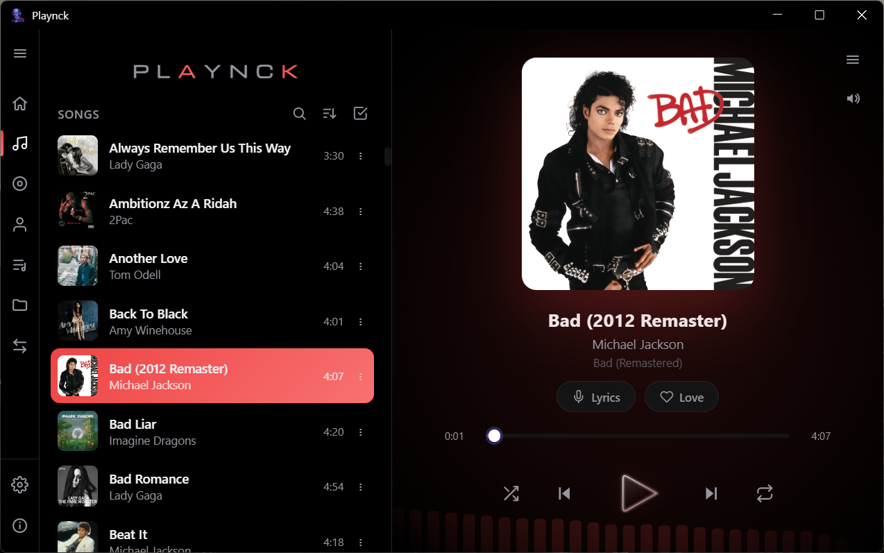Playnck screenshot