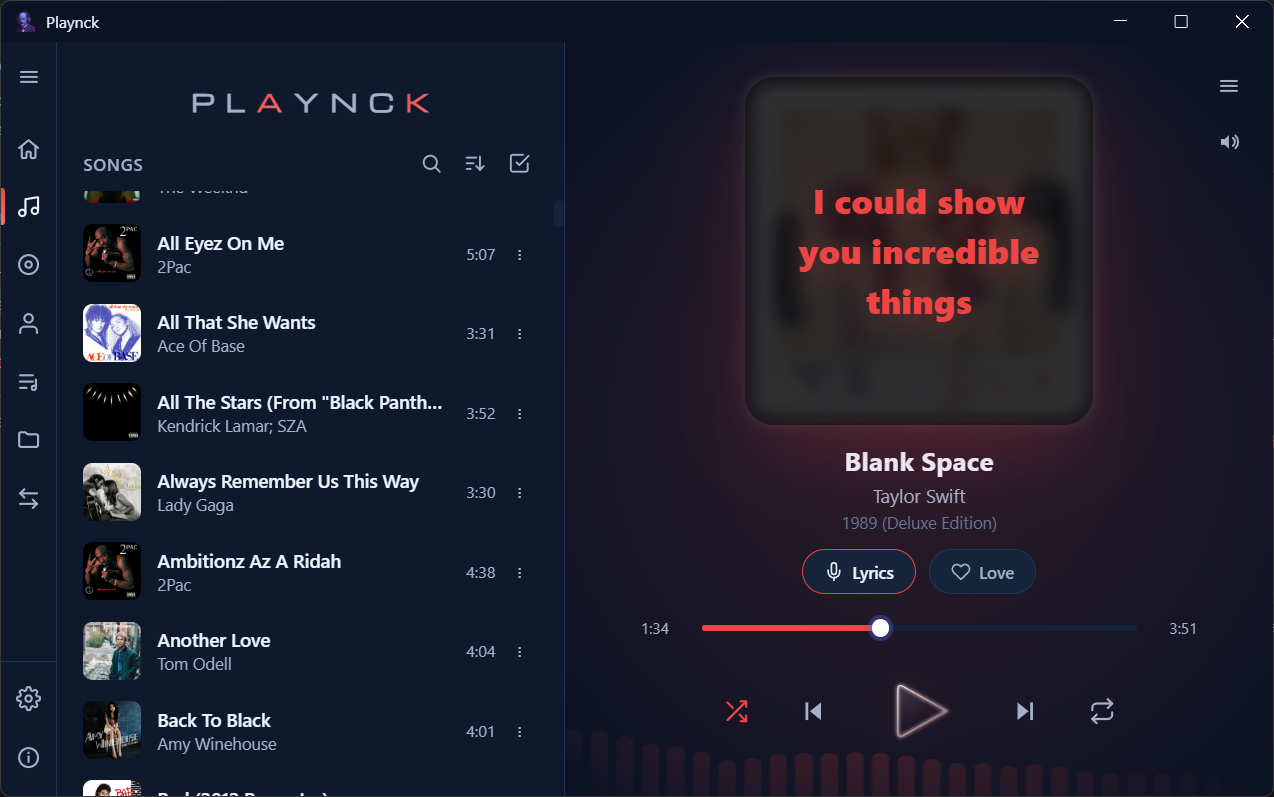 Playnck screenshot